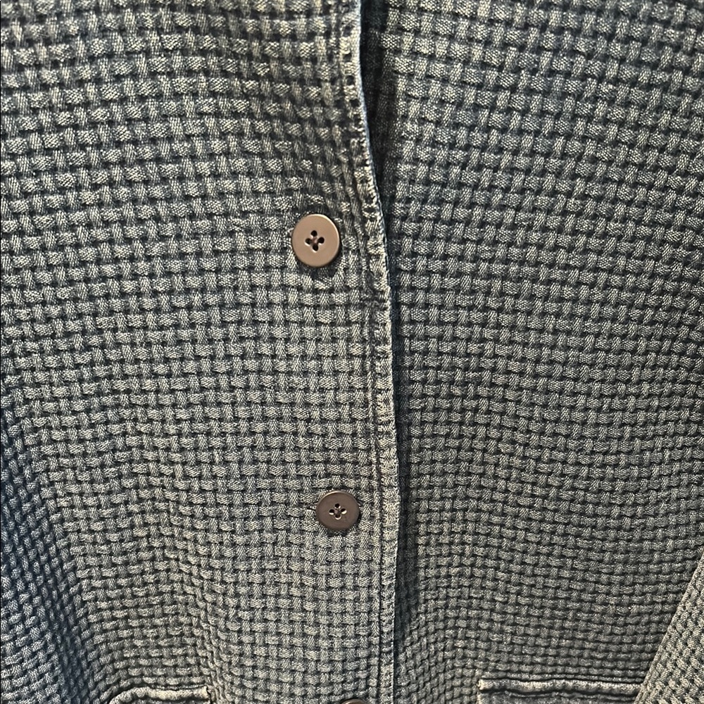 J. Jill Blue Waffle Jacket NWOT - Picture 3 of 6